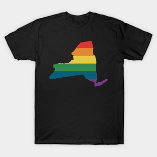 New York State Rainbow T-Shirt